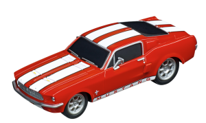 CARRERA15817085-A - FORD Mustang 1967 rojo y blanco de fricción