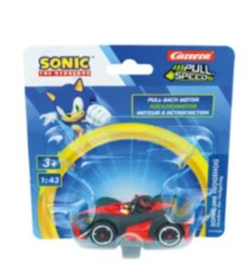 CARRERA15818326 - Coche principal de fricción SONIC the Hedgehog en blíster - Negro - Shadow