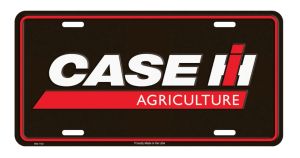 SIGN-1812 - Placa metálica negra CASE IH - 30 x 15 cm