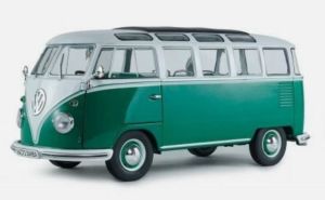 SOL1813403 - Volkswagen Tipo 1 Samba Verde y Blanco de 1962