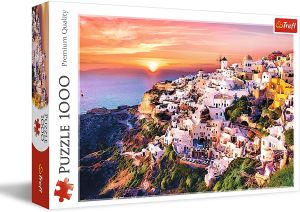 TRF10435 - Puzzle 1000 Piezas Una puesta de sol sobre Santorini