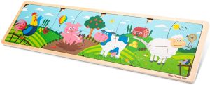 NCT10450 - Puzzle de madera 4 en 1 de animales de granja
