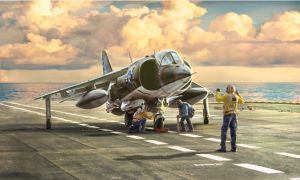 ITA1410 - Avión de combate AV-8A Harrier para montar y pintar
