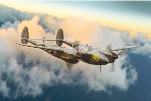 ITA1446 - Avión P38J Lightning para montar y pintar