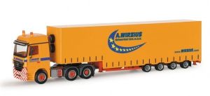 HER155762 - MERCEDES Actros LH02 6x4 con remolque cama baja 4 Ejes A.WIRZIUS