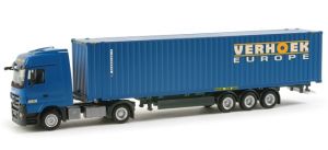 HER156325 - MERCEDES Actros LH08 con portacontenedores y contenedor VERHOEK
