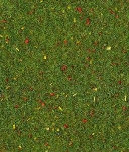 HEK30921 - Alfombra de césped pradera florida - 75x100 cm