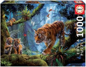 EDU17662 - Puzzle 1000 Piezas Tigres en el árbol
