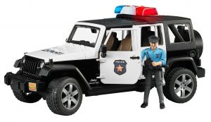BRU2526 - JEEP WRANGLER Policía con policía Escala: 1/16