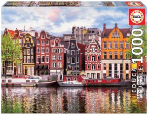 EDU18458 - Rompecabezas de 1000 piezas Casas danzantes en Ámsterdam