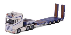 CAV20-1330 - SCANIA S Highline 6x2 con portacontenedores de cama baja de 3 ejes TWAN BIERINGS
