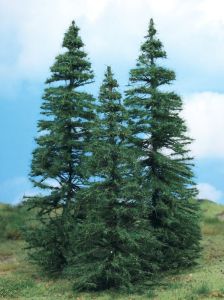 HEK2171 - 3 modelos de abetos de 18-22 cm