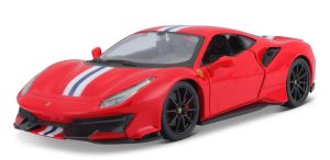 BUR26026 - FERRARI 488 Pista Rojo con rayas blancas