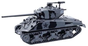 GREEN28170-D - 1976 SHERMAN M4 Long Barrel Tank Negro de la serie BLACK BANDIT en blíster