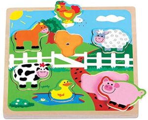 NCT20019 - Puzzle sonoro de 7 piezas - La granja