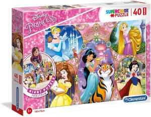 CLE25463 - Rompecabezas de suelo de 40 piezas DISNEY Princess - 100x70 cm