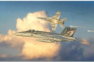ITA2791 - Avión caza F/A 18E Superhornet para montar y pintar