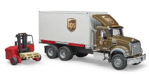 BRU2828 - Camión UPS MACK GRANITO con transpaleta