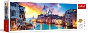 TRF29037 - Rompecabezas panorámico de 1000 piezas del Gran Canal de Venecia