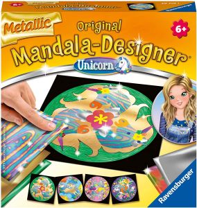 RAV297191 - Unicornio Metálico de Diseño Mandala
