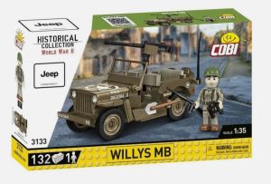 COB3133 - Vehículo militar Jeep Willys MB - 132 piezas