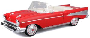 MST31476RD - Chevrolet Bel Air convertible de 1957, rojo.