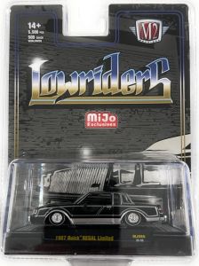 M2M-31500-MJS69 - BUICK Regal Limited 1987 negro LOWRIDERS en blíster