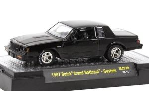 M2M-31500-MJS70 - BUICK Grand National - Buick Turbocharged negro personalizado de 1987 en blíster