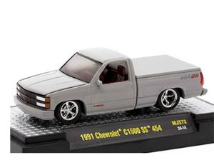 M2M-31500-MJS73 - CHEVROLET C1500 SS 454 1991 gris en blíster