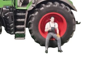 ATLAN32025_GRISF - Hombre sentado en pausa de color gris oscuro