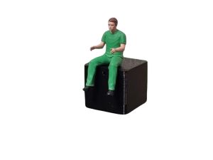 ATLAN32098_VERTC - Conductor con pantalon y camiseta verde claro
