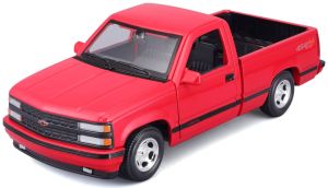 MST32901R - Camioneta Chevrolet 454 SS de 1993, color rojo.