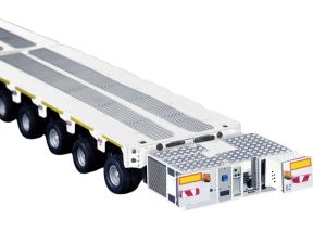 IMC33-0211 - Remolque modular serie K25 + lanza de tiro, 2x6 ejes, blanco