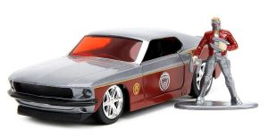 JAD33077 - FORD Mustang Fastback con estatuilla de Star Lord 1969 LOS GUARDIANES DE LA GALAXIA