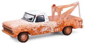 GREEN35300-B - FORD F-100 1973 con gancho de remolque Blanco de la serie BLUE COLLAR blíster