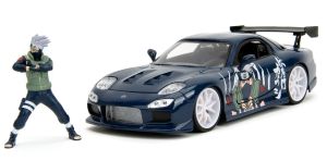 JAD35349 - 1993 MAZDA RX-7 W Azul NARUTO con figura de KAKASHI Hatake