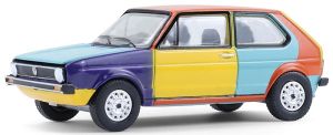 GREEN36120-E - VOLKSWAGEN Rabbit 1975 Harlequin de la serie CLUB VEE-DUB en blíster