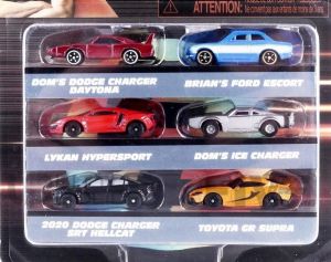 JAD36680 - Pack de 6 coches de RÁPIDOS Y FURIOOS
