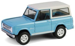 GREEN37320-A - FORD Bronco Custom SUV 1966 azul turquesa de la serie BARRETT JACKSON (en blíster)