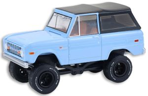 GREEN37330-F - Ford Bronco Custom SUV de 1972, azul, de la serie Barrett-Jackson