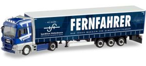 HER311649 - MAN TGX XXL 4x2 con remolque de lona 3 ejes FERNFAHRER
