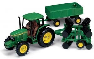 ERT15489 - JOHN DEERE 6410 con grada y remolque