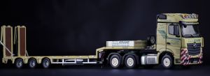 IMC32-0124 - MERCEDES Actos BigSpace 6x4 con NOOTEBOOM 3 ejes HN KRANE góndola rebajada