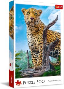 TRF37332 - Rompecabezas de 500 piezas de leopardo salvaje