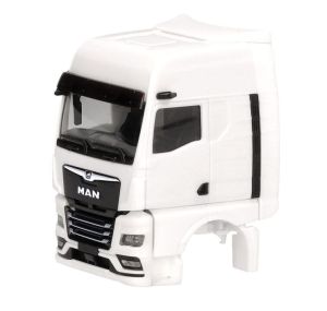 HER086332 - MAN TGX GX, cabina con deflectores y cámara retrovisora, blanca — 2 piezas para montar