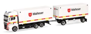 HER318945 - MAN TGX GX 6x2 con caja y remolque de 1+1 ejes MALTESER