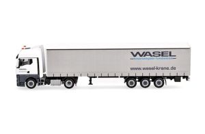 HER321235 - MAN TGX GX 4x2 con remolque de lonas de 3 ejes WASEL