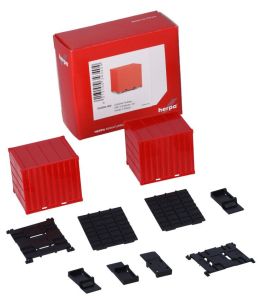 HER053594-004 - Contenedor de 10 pies con soporte - 2 piezas para montar