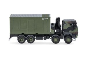 HER747288-002 - IVECO Trakker 8x8 con contenedor de 20 pies y grúa de la Bundeswehr