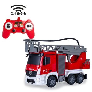 JAM407300 - Automóvil de bomberos RC MERCEDES-BENZ Antos con escalera giratoria